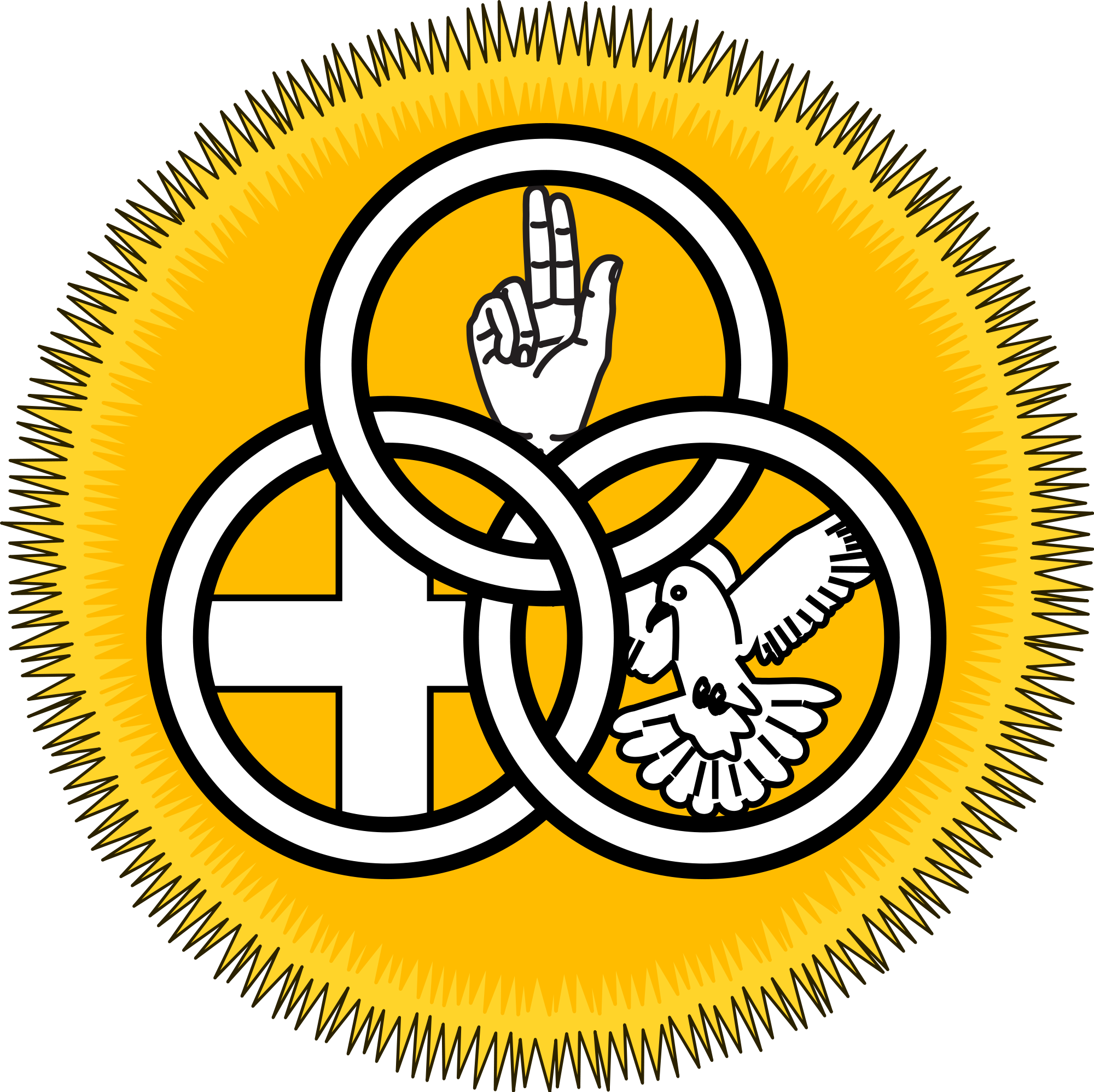 Святые без знака. Символ Святой Троицы триединства. Христианский символ Троицы. Символ Троицы в христианстве. Символ Святой Троицы христианство.